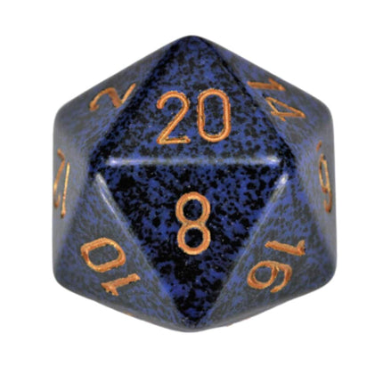 bordspel-accessoires-dobbelsteen-d20-golden-cobalt-34mm