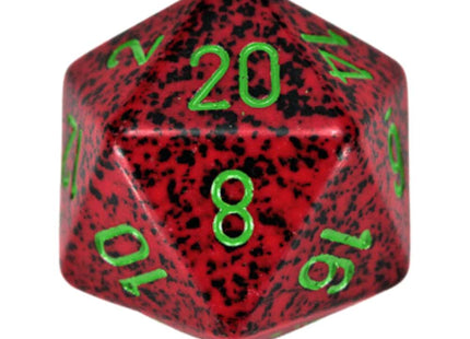 bordspel-accessoires-dobbelsteen-d20-strawberry-speckled-34mm