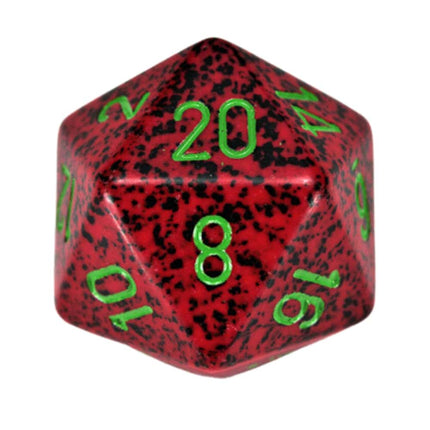 bordspel-accessoires-dobbelsteen-d20-strawberry-speckled-34mm