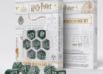 bordspel-accessoires-harry-potter-slytherin-modern-dice-set-green-7-stuks (1)