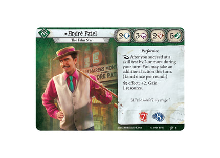 Arkham Horror The Card Game: André Patel Investigator Deck uitbreiding (ENG)