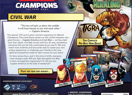 Marvel Champions LCG Civil War-Erweiterung (ENG)