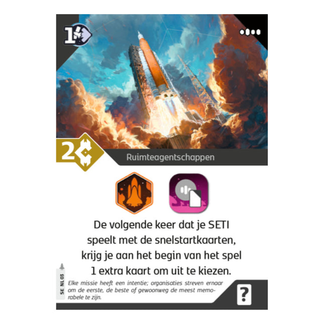 SETI: Ruimteagentschappen Promo Kaart uitbreiding (NL)
