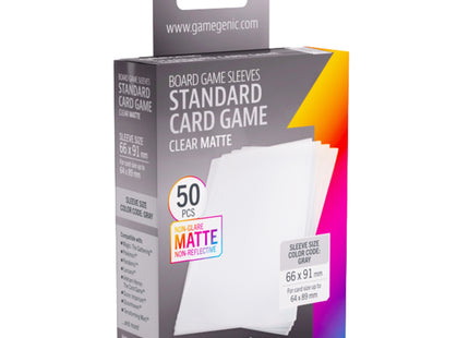 Board Game Matte Sleeves 'Standard' 66 x 91 mm (50ST) - Accessoires