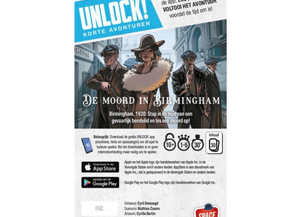 Unlock! Korte Avonturen: De moord in Birmingham - Escape Room Spel (NL)