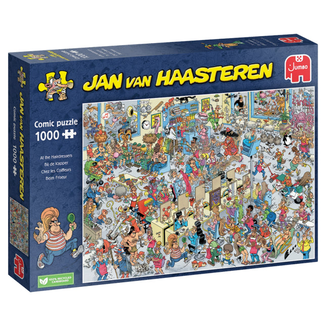 Jan van Haasteren: Bij de kapper (1000 stukjes) - Puzzel